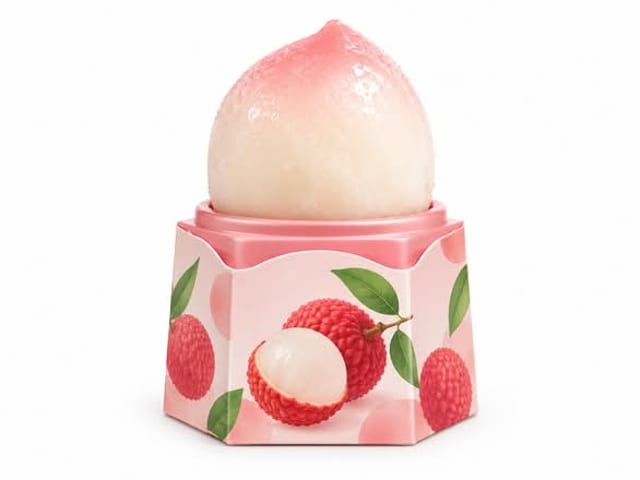 Lychee ice cream.