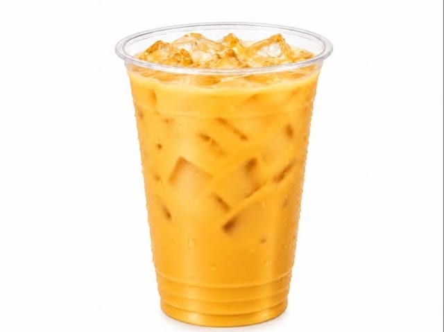 Mango milk tea.