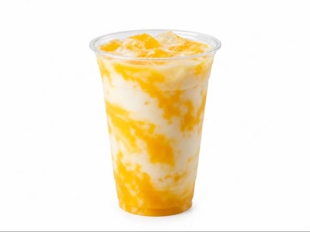 Coconut mango drink.