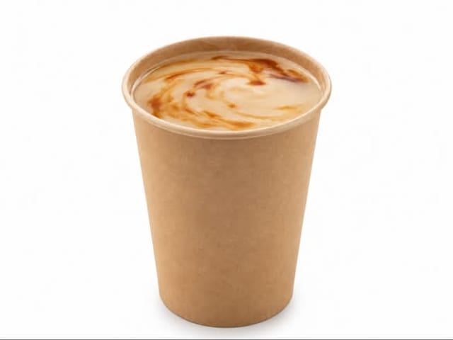 Brown sugar milk tea - Hot.