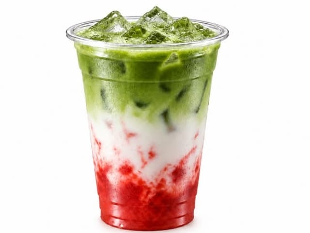 Strawberry Matcha Latte.