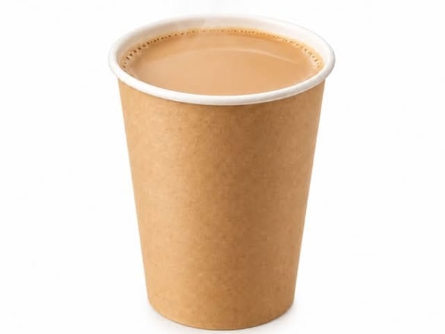 Oolong milk tea - Hot.